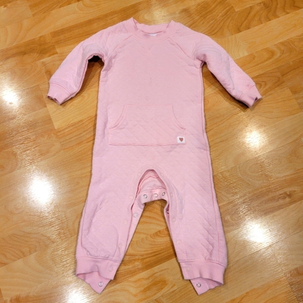 Carter's quilted jumpsuit pink size 18 months